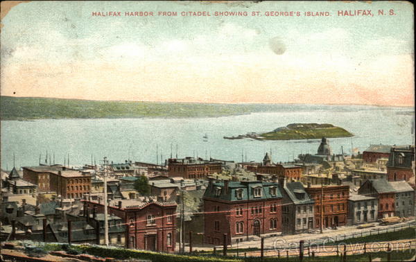 Halifax Harbor from Citadel NS Canada Nova Scotia