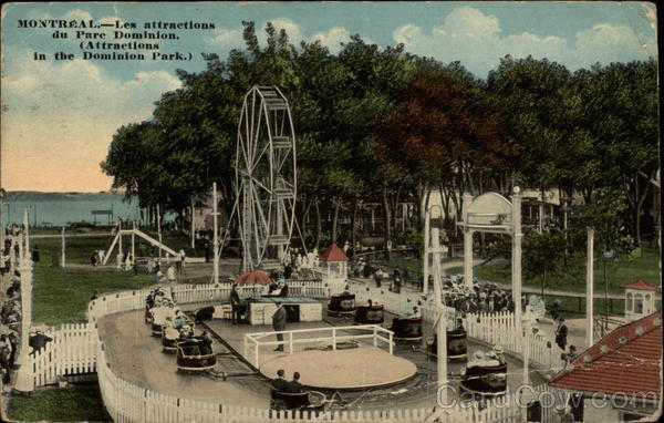 Attractions in the Dominion Park Montreal PQ Canada