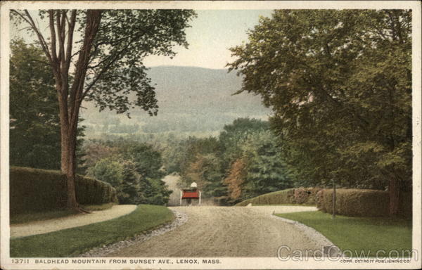 Baldhead Mountain from Sunset Ave Lenox Massachusetts