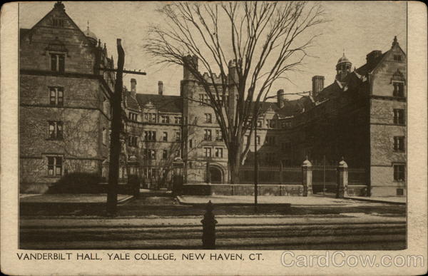 Vanderbilt Hall, Yale College New Haven Connecticut