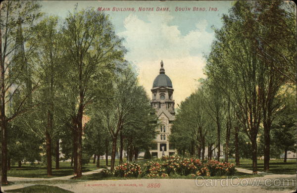 Main Buillding: Notre Dame South Bend Indiana