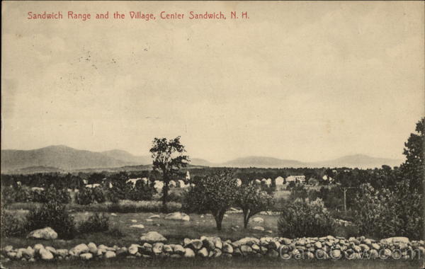 Sandwich Range and the Village Center Sandwich New Hampshire
