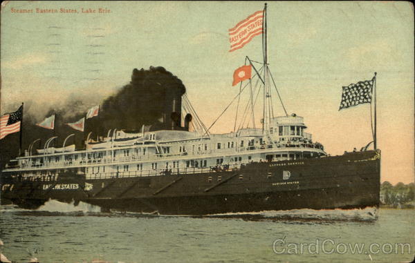 Steamer Eastern States on Lake Erie Steamers