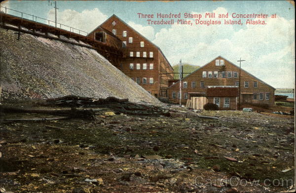 Three Hundred Stamp Mill and Concentrater at Treadwell Mine Douglas Alaska