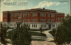 Escanaba High School Postcard