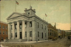 Custom House and Post Office New Bedford, MA Postcard Postcard