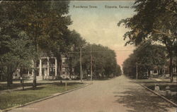 Residence Street Emporia, KS Postcard Postcard