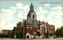 St. Paul M. E. Church Lincoln, NE Postcard Postcard