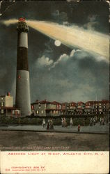 Absecon Light at Night Postcard
