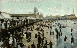 Boardwalk and Beach Postcard
