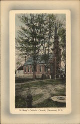 St. Mary's Catholic Church Claremont, NH Postcard Postcard
