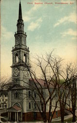 First Baptist Church Postcard