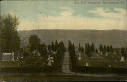 Oak Hill Cemetery Millersburg, PA Postcard Postcard