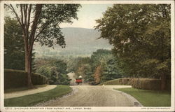 Baldhead Mountain from Sunset Ave Lenox, MA Postcard Postcard