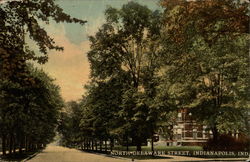 North Delaware Street Postcard