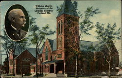 Williston Church Postcard