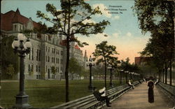 Promenade, Court House Square Scranton, PA Postcard Postcard