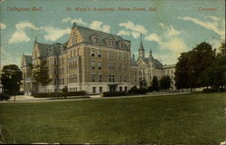 Collegiate Hall: St. Mary's Academy Notre Dame, IN Postcard Postcard