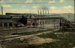 American Steel and Wire Company's Office and Mill Postcard