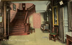 Main Hall Mount Vernon, VA Postcard Postcard