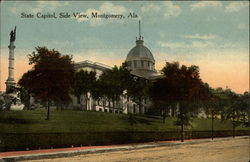 State Capitol, Side View Montgomery, AL Postcard Postcard