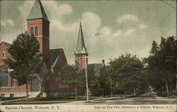Baptist Church Wolcott, NY Postcard 