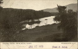 Ausable River, From Hotel Olney Postcard