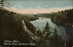 Nashua River and River Road Postcard