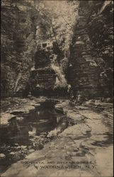 The Vista and Sylvan Gorge Watkins Glen, NY Postcard Postcard