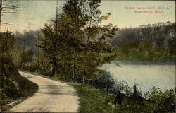 Cedar Lake, Cliffs Drive Postcard