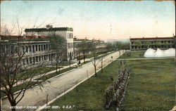 Retreat - Firing Sunset Gun Postcard