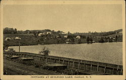 Cottages at Guilford Lake New York Postcard Postcard