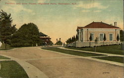 Pavilion and Gate House, Highland Park Rochester, NY Postcard Postcard