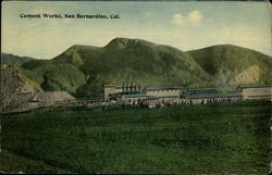 Cement Works San Bernardino, CA Postcard Postcard