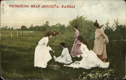 Picnicking Near Augusta Postcard