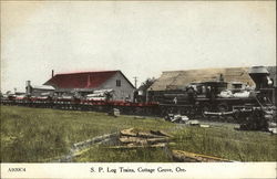 S.P. Log Trains Cottage Grove, OR Postcard Postcard