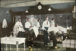 Barber Shop, Hot Lake Sanatorium Oregon Postcard Postcard