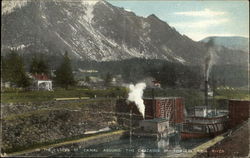 In the Locks of Canal Around the Cascades of the Columbia River Oregon Postcard Postcard