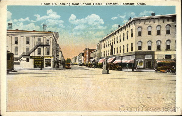 Front St. Looking South from Hotel Fremont Ohio