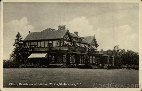 Clibrig. Residence of Senator Wilson St. Andrews NB Canada