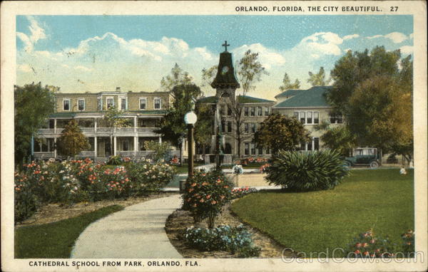Cathedral School from Park Orlando Florida
