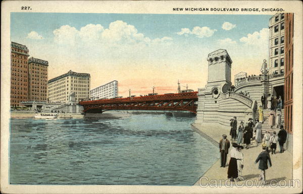 New Michigan Boulevard Bridge Chicago Illinois