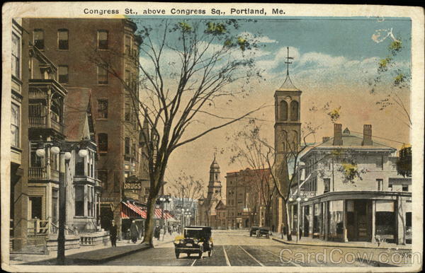 Congress St., above Congress Sq Portland Maine