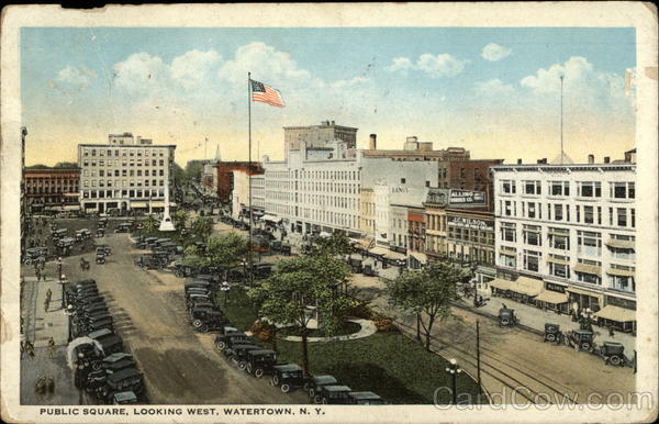 Public Square, Looking West Watertown New York