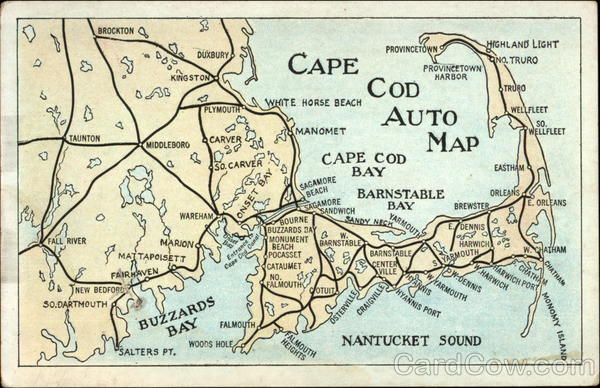 Cape Cod Auto Map Maps