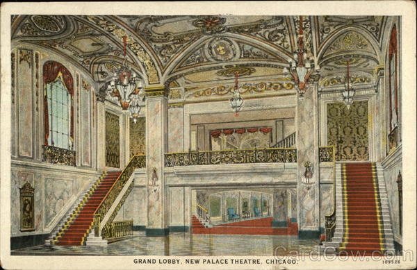 Grand Lobby, New Palace Theatre Chicago Illinois