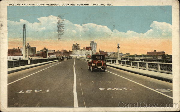 Dallas and Oak Cliff Viaduct Texas
