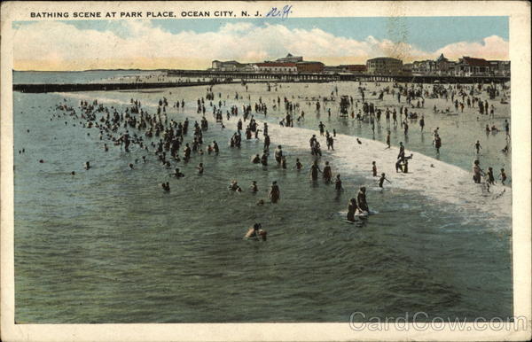 Bathing Scene at Park Place Ocean City New Jersey
