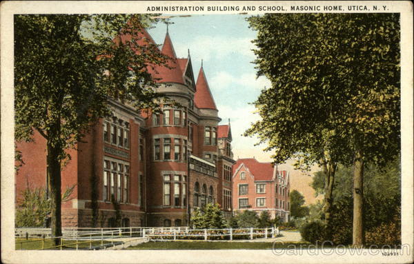 Administration Building and School, Masonic Home Utica New York