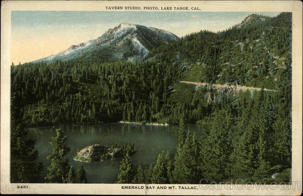 Emerald Bay and Mt. Tallac Lake Tahoe California
